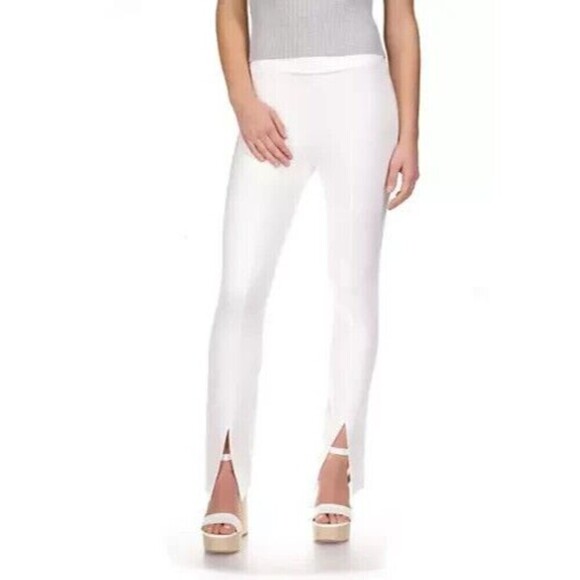MICHAEL Michael Kors Women's Slit Hem Pull On Leggings Pants White P/XS - Picture 8 of 15